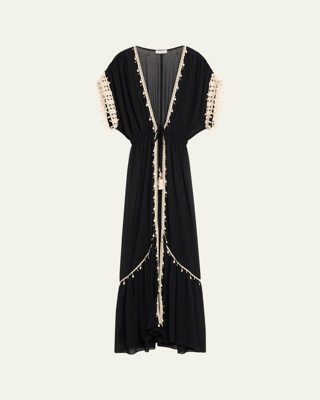Nikolai Semi-Sheer Maxi Coverup